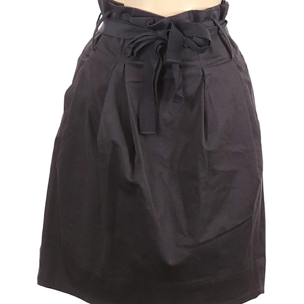 ARITZIA Talula Babaton Women's Gray Pleated A-Line Cotton Casual Skirt, Sz 6